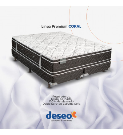 SOMMIER CORAL ESPUMA DEN 35 200X180